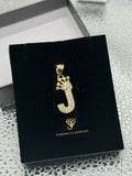 14kt Gold Letter “J” Pendant