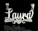 Heart Swirl Name Plate