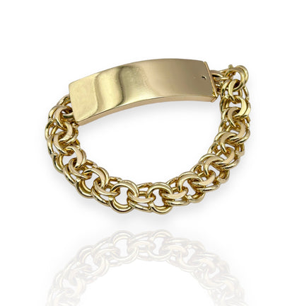 10kt Gold Chino Link Bracelet 45gr