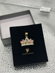 14kt Gold Quinceanera Crown Pendant