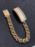 8” 12mm Gold Chino Link Bracelet
