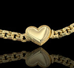 Heart Chino Link Bracelet