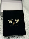 14kt Gold Butterfly Earrings