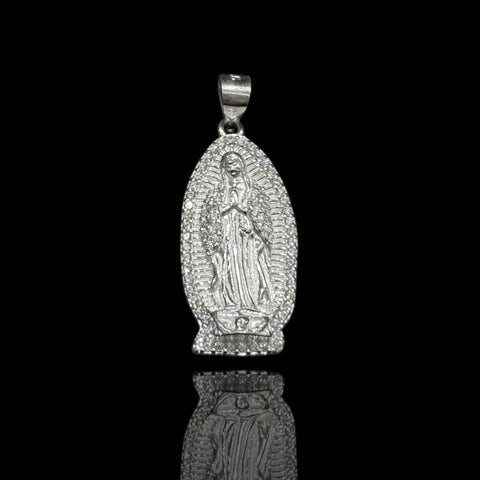 Silver 925 Virgin Mary Pendant with Zirconia’s