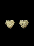 10kt Heart Nugget Earrings