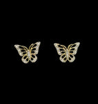 14kt Gold Butterfly Earrings