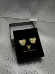 10kt Heart Nugget Earrings