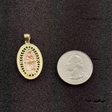 10kt Gold Our lady of Guadalupe Pendant