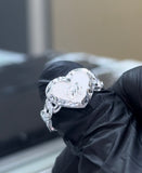 Silver Chino Link Ring