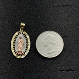 10kt Gold Our lady of Guadalupe Pendant