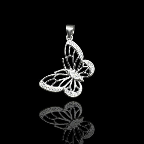 Silver 925 Butterfly Pendant with Zirconia’s