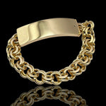 10kt Gold Chino Link Bracelet 45gr