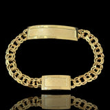 10kt Chino Link Bracelet 23Gr with ID Plate