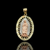 10kt Gold Our lady of Guadalupe Pendant