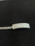 8.4mm Silver Chino Link Bracelet 8.25”