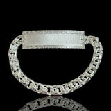 8.4mm Silver Chino Link Bracelet 8.25”