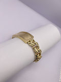 10kt Gold Chino Link Bracelet with Border 93.0gr