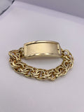 10kt Gold Chino Link Bracelet with Border 93.0gr