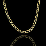 14kt Gold 2-tone Fiagro Chain 3.9mm