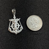 Sterling Silver Mariner’s Anchor Crucifix Pendant