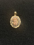 Medalla de la Virgen de Guadalupe en Oro de 14K - Regalo de Quinceañera "Mis 15 Años" - Oro Tricolor.