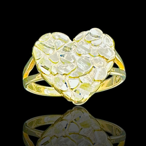 14K Gold Nugget Ring