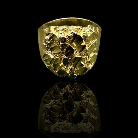 Men’s 10K Gold Nugget Ring