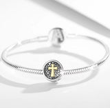 Silver 925 Cross Charm for Bracelet