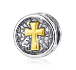 Silver 925 Cross Charm for Bracelet